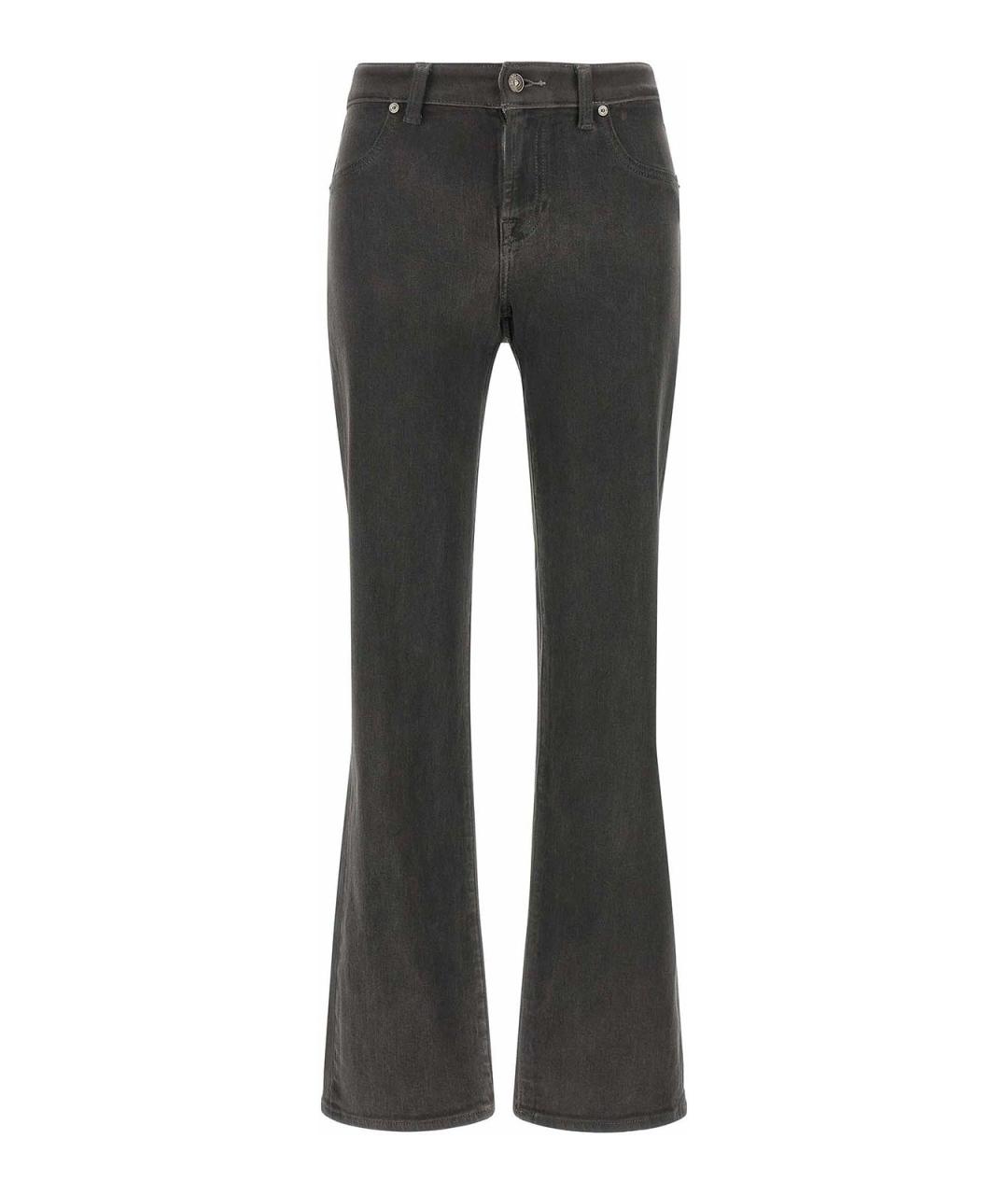 7 FOR ALL MANKIND Серые хлопковые джинсы клеш, фото 1