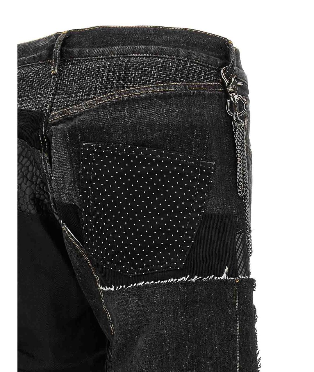 JUNYA WATANABE Черные хлопковые прямые джинсы, фото 4