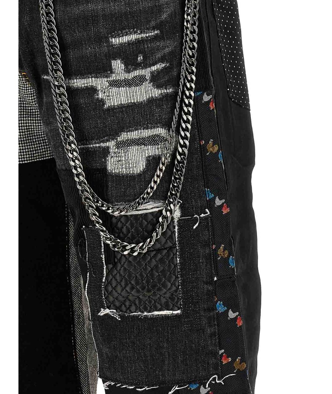 JUNYA WATANABE Черные хлопковые прямые джинсы, фото 5