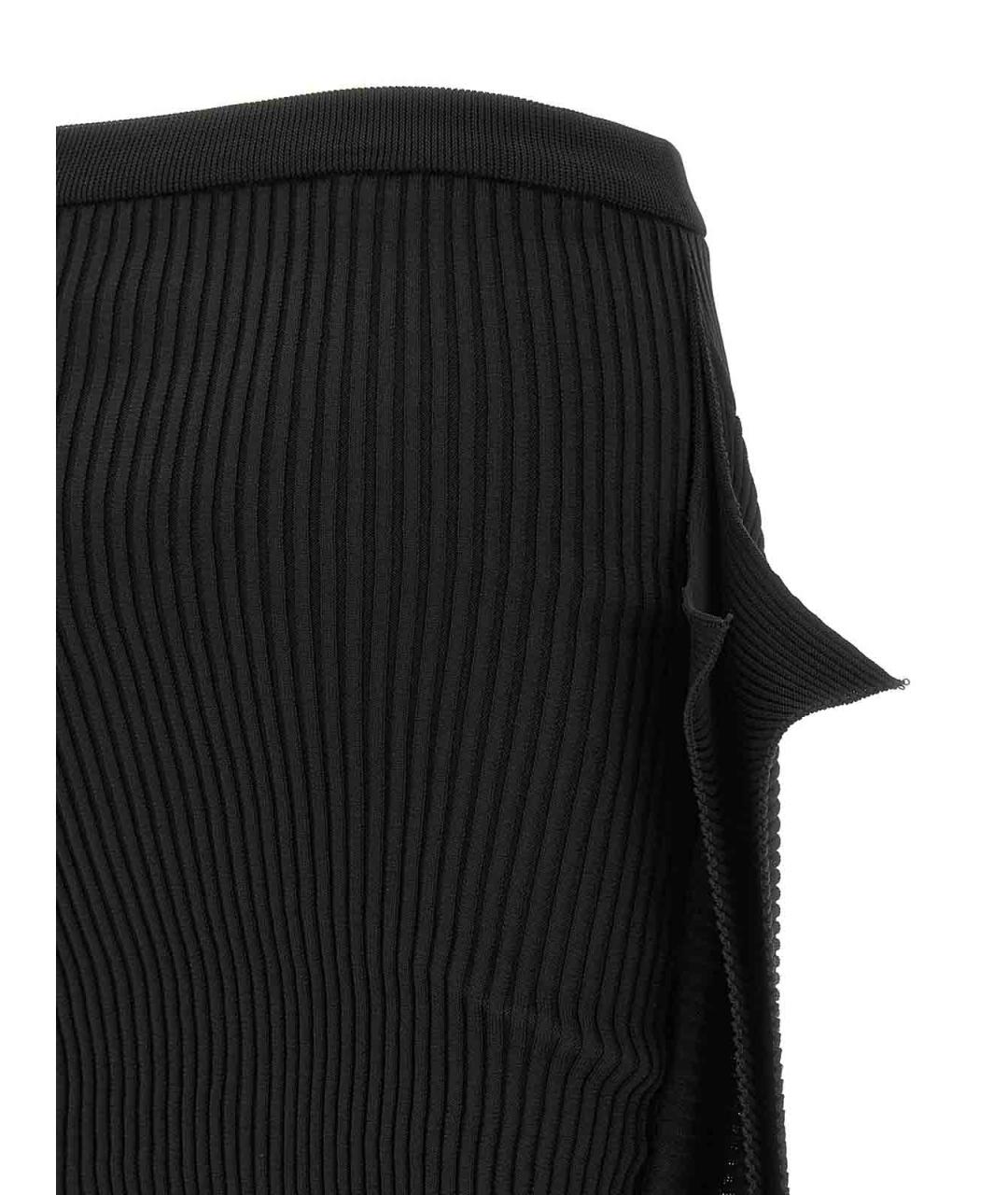 ISSEY MIYAKE Черная полиэстеровая юбка миди, фото 4
