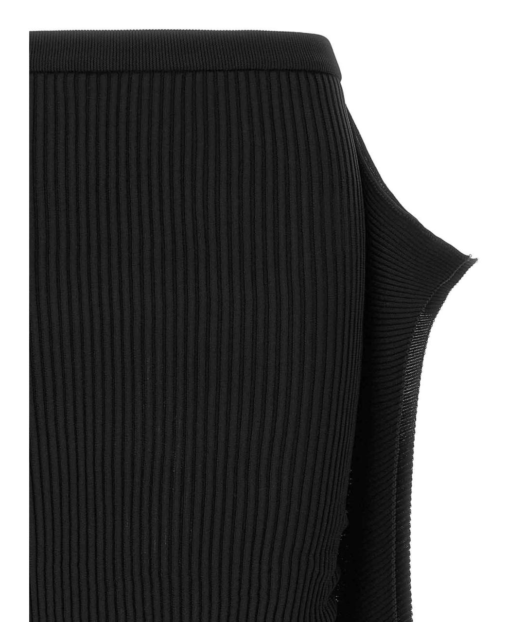 ISSEY MIYAKE Черная полиэстеровая юбка миди, фото 3