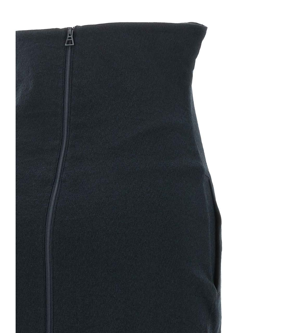 ISSEY MIYAKE Черная хлопковая юбка макси, фото 4