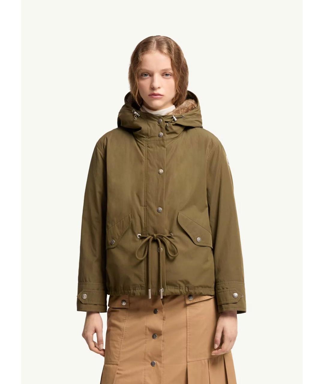 MONCLER Хаки парка, фото 4