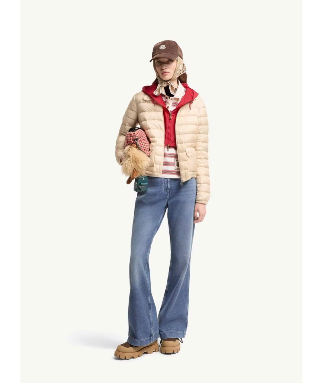 MONCLER Бежевая куртка, фото 2