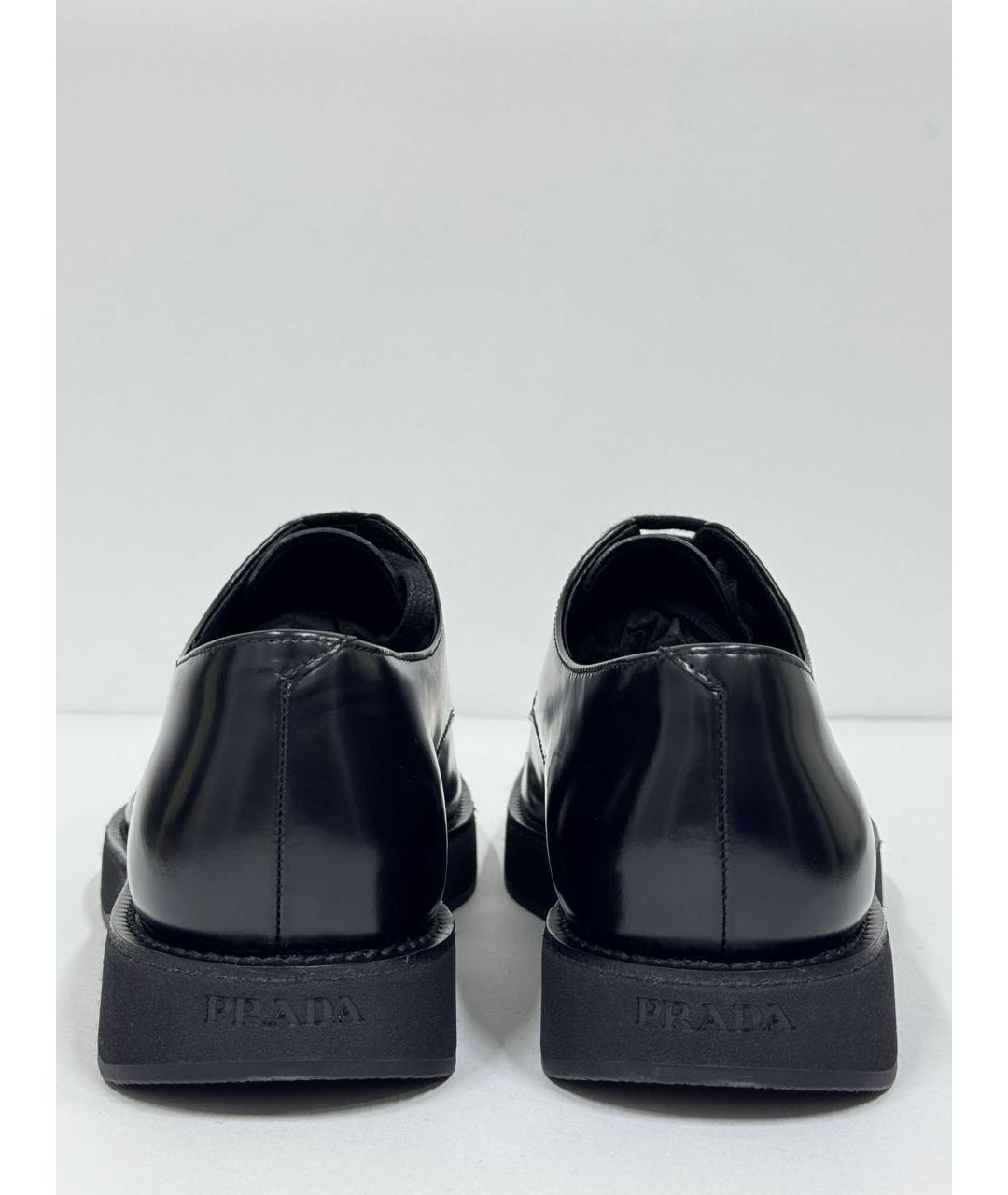 PRADA Черные кожаные туфли, фото 5