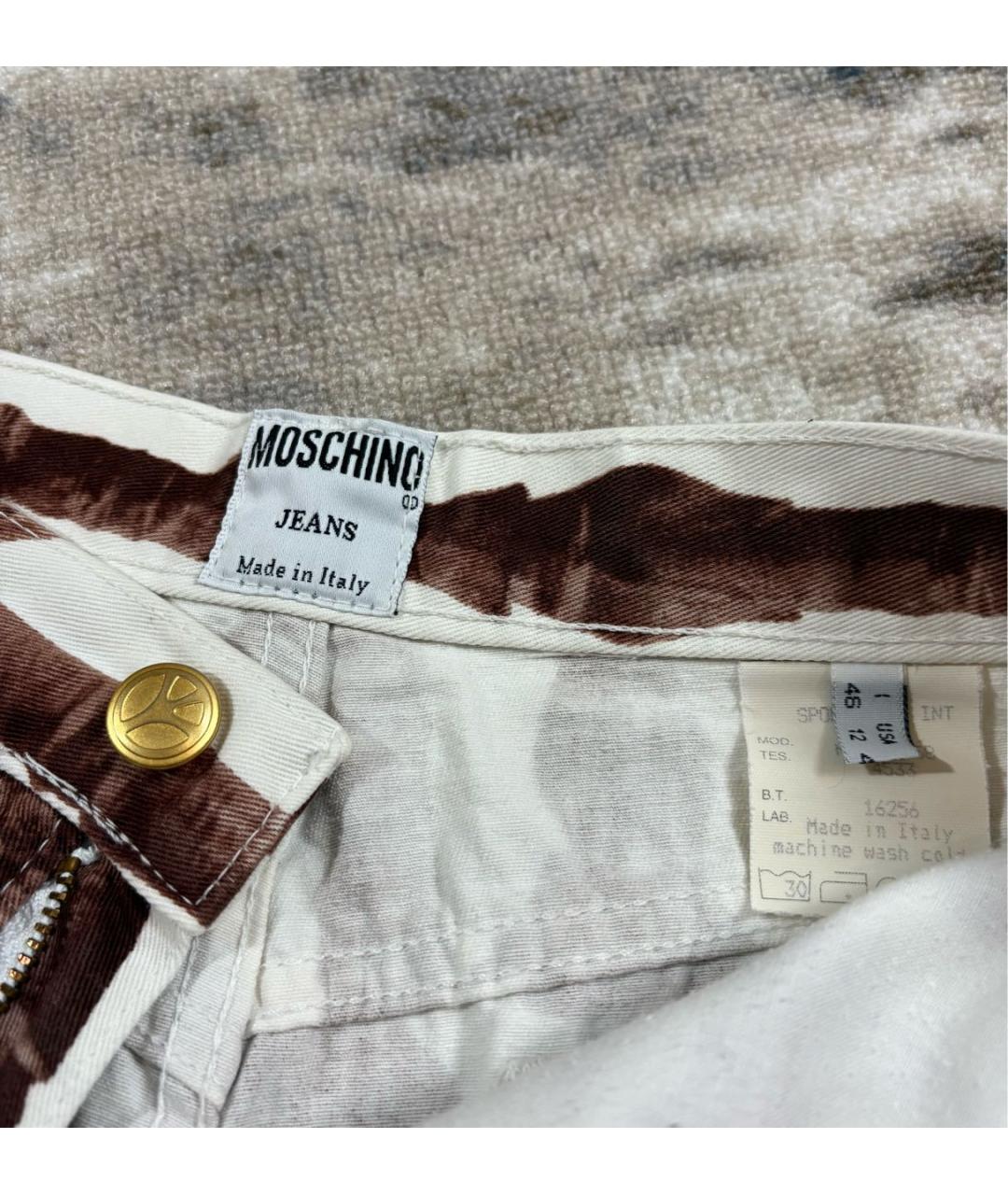 MOSCHINO JEANS Мульти хлопковая юбка мини, фото 5