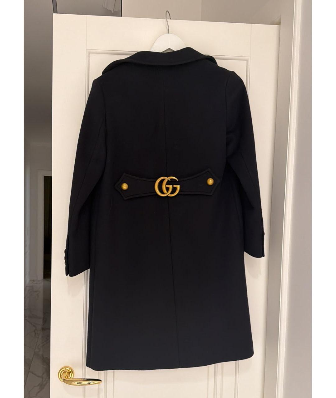 GUCCI Черное кашемировое пальто, фото 2