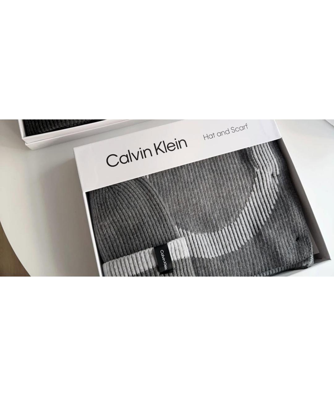 CALVIN KLEIN Серая шапка, фото 5
