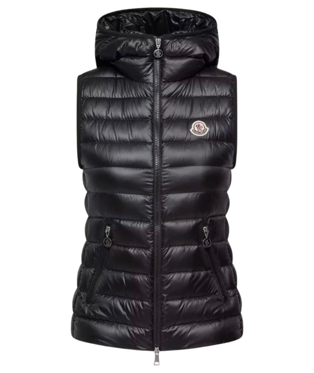 MONCLER Черный жилет, фото 1