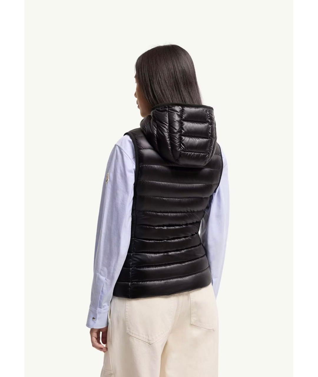 MONCLER Черный жилет, фото 5