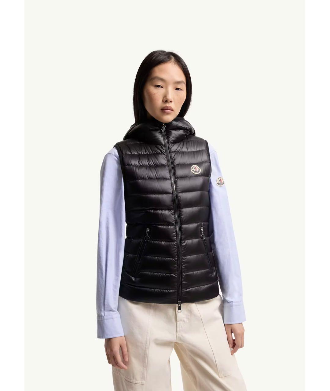 MONCLER Черный жилет, фото 4