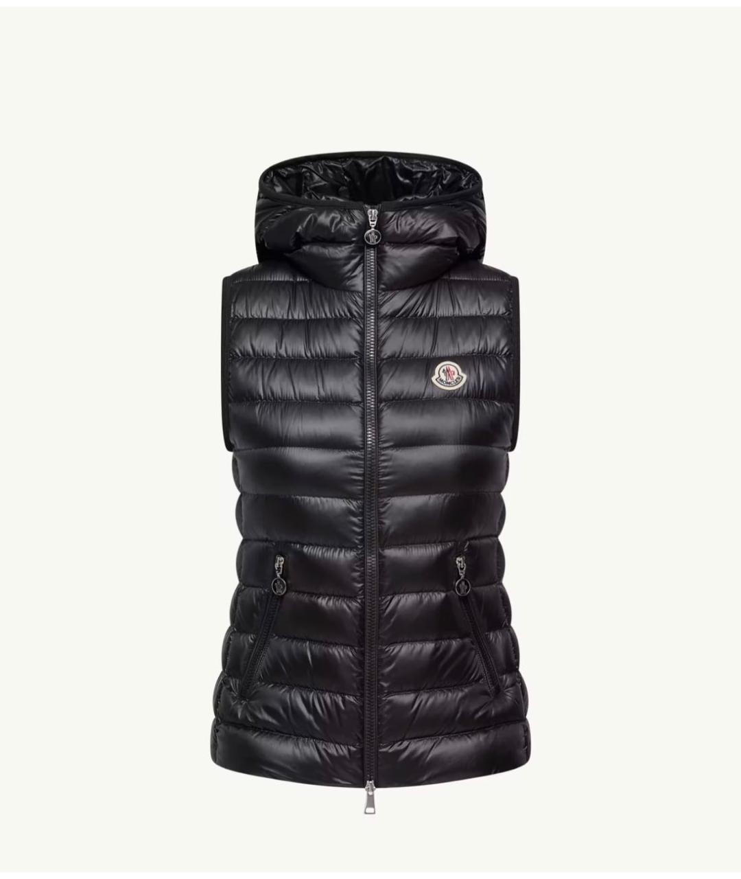 MONCLER Черный жилет, фото 6
