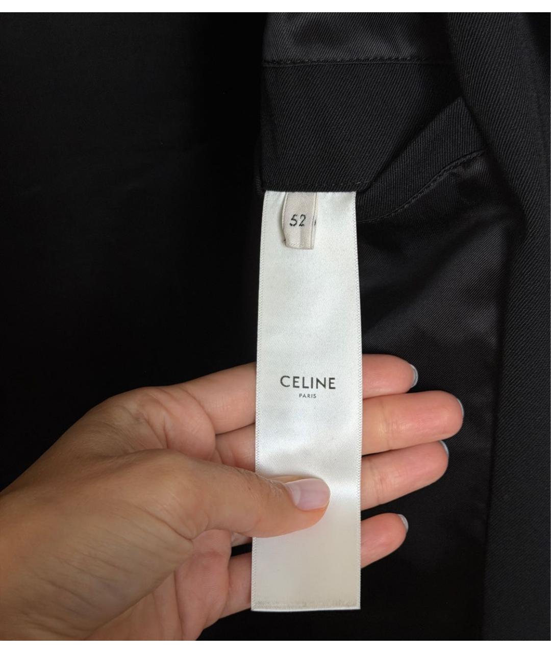 CELINE Черная шерстяная куртка, фото 4