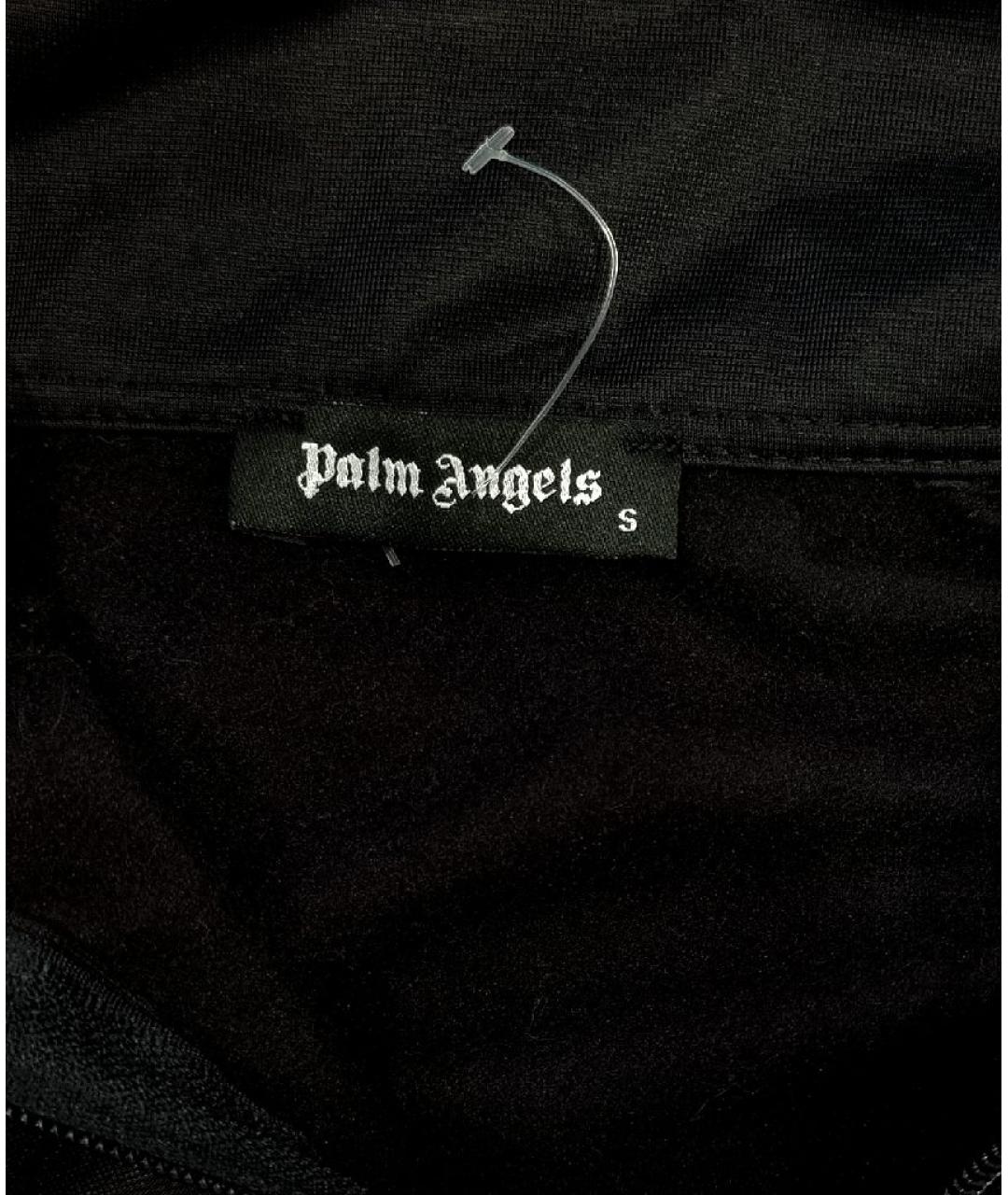 PALM ANGELS Черная хлопковая спортивная куртка, фото 2