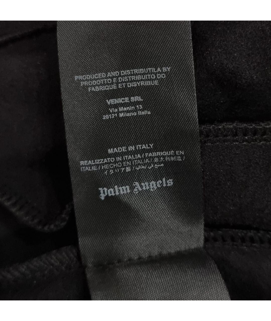 PALM ANGELS Черная хлопковая спортивная куртка, фото 5