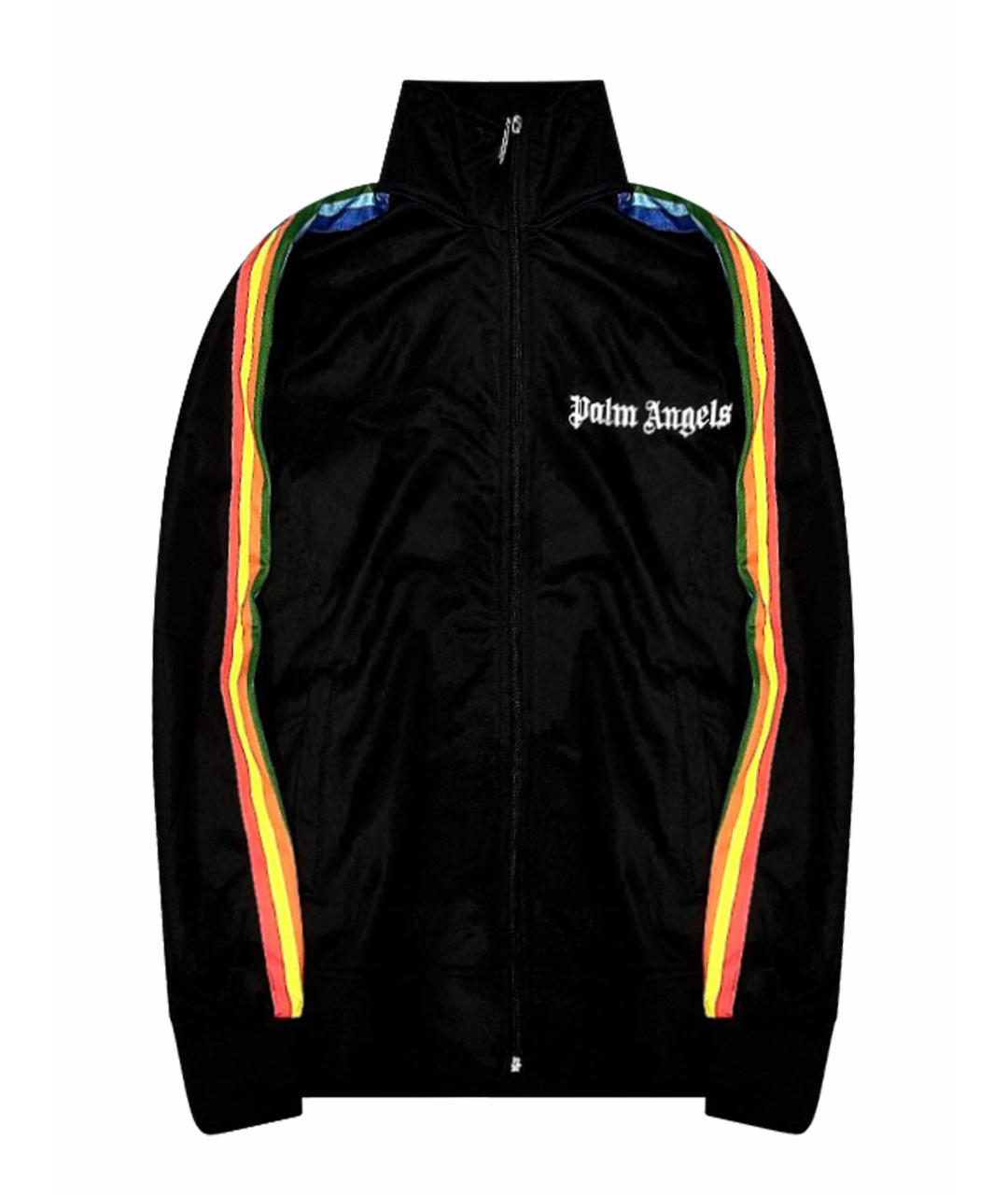 PALM ANGELS Черная хлопковая спортивная куртка, фото 1
