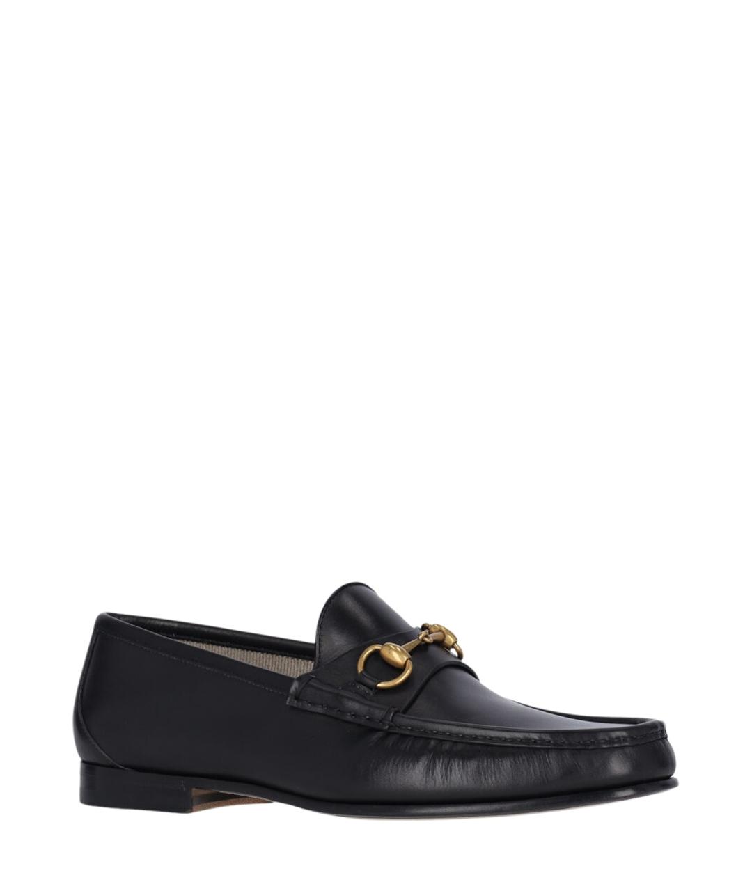 GUCCI Черные кожаные лоферы, фото 2