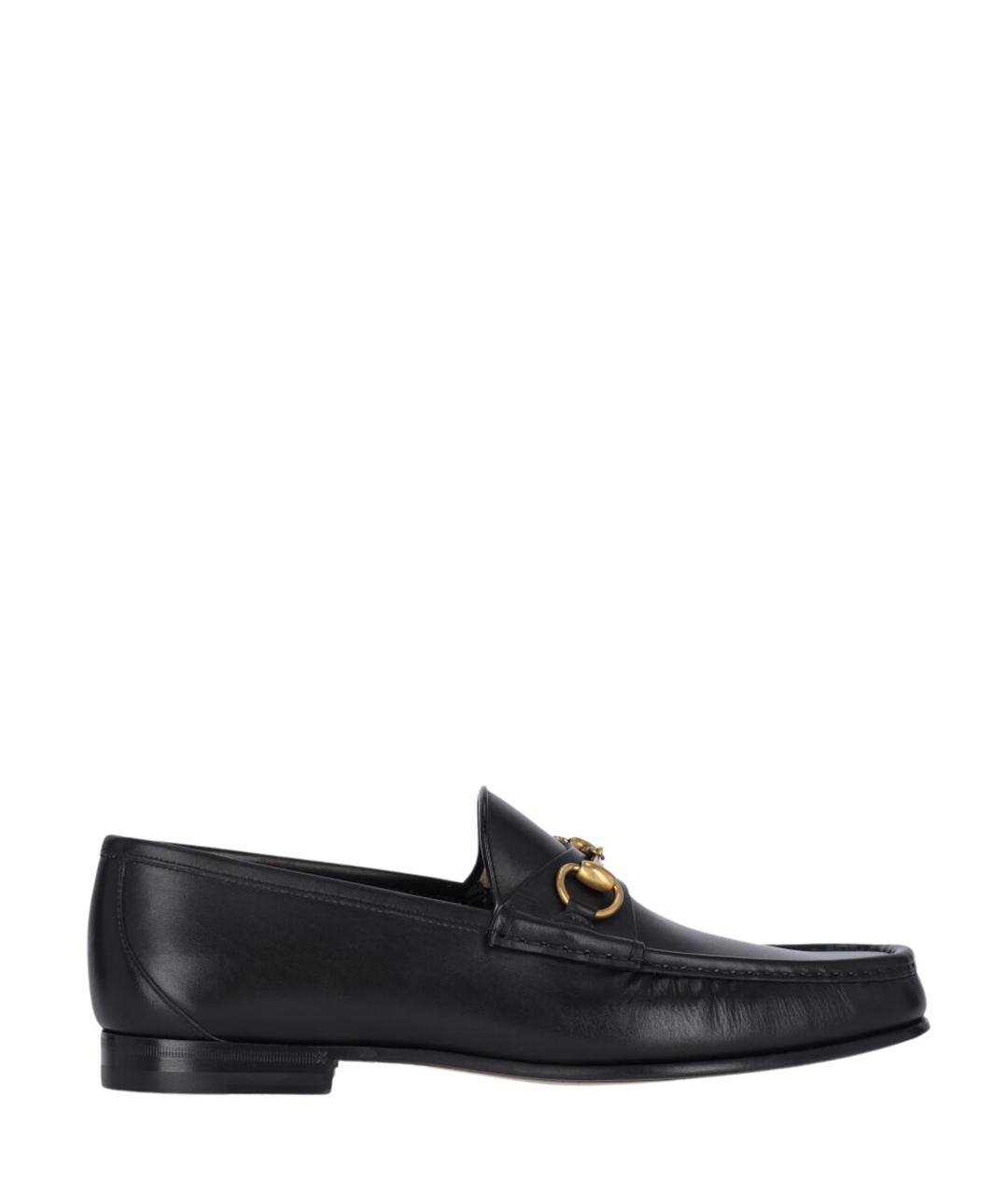 GUCCI Черные кожаные лоферы, фото 6