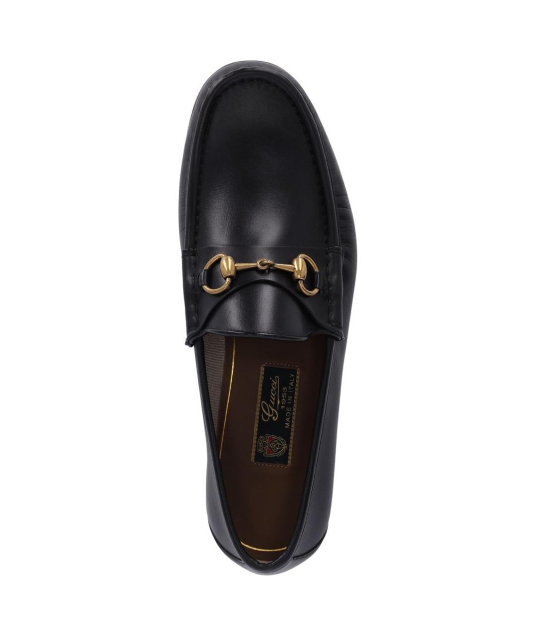 GUCCI Черные кожаные лоферы, фото 5