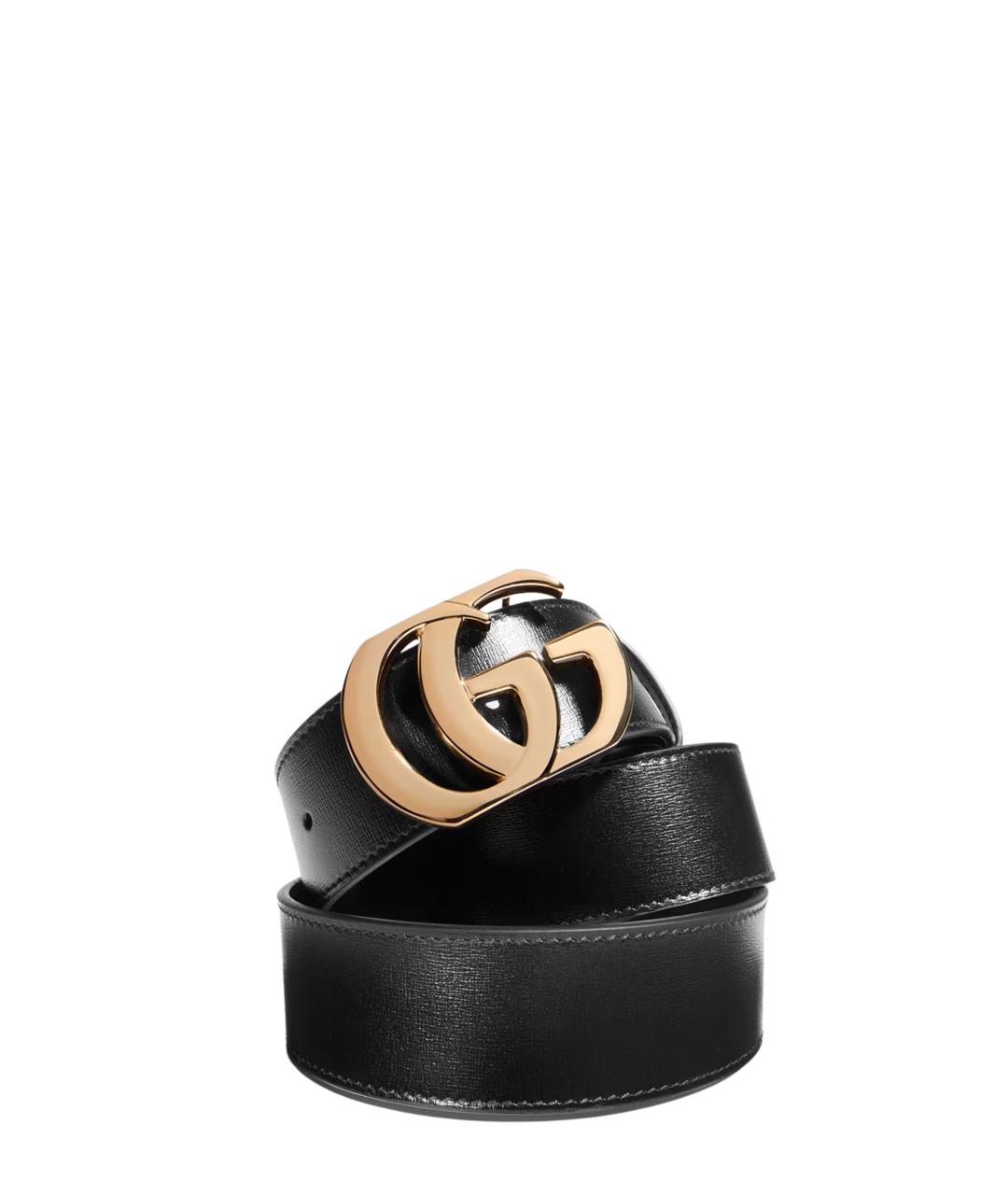 GUCCI Черный кожаный ремень, фото 2