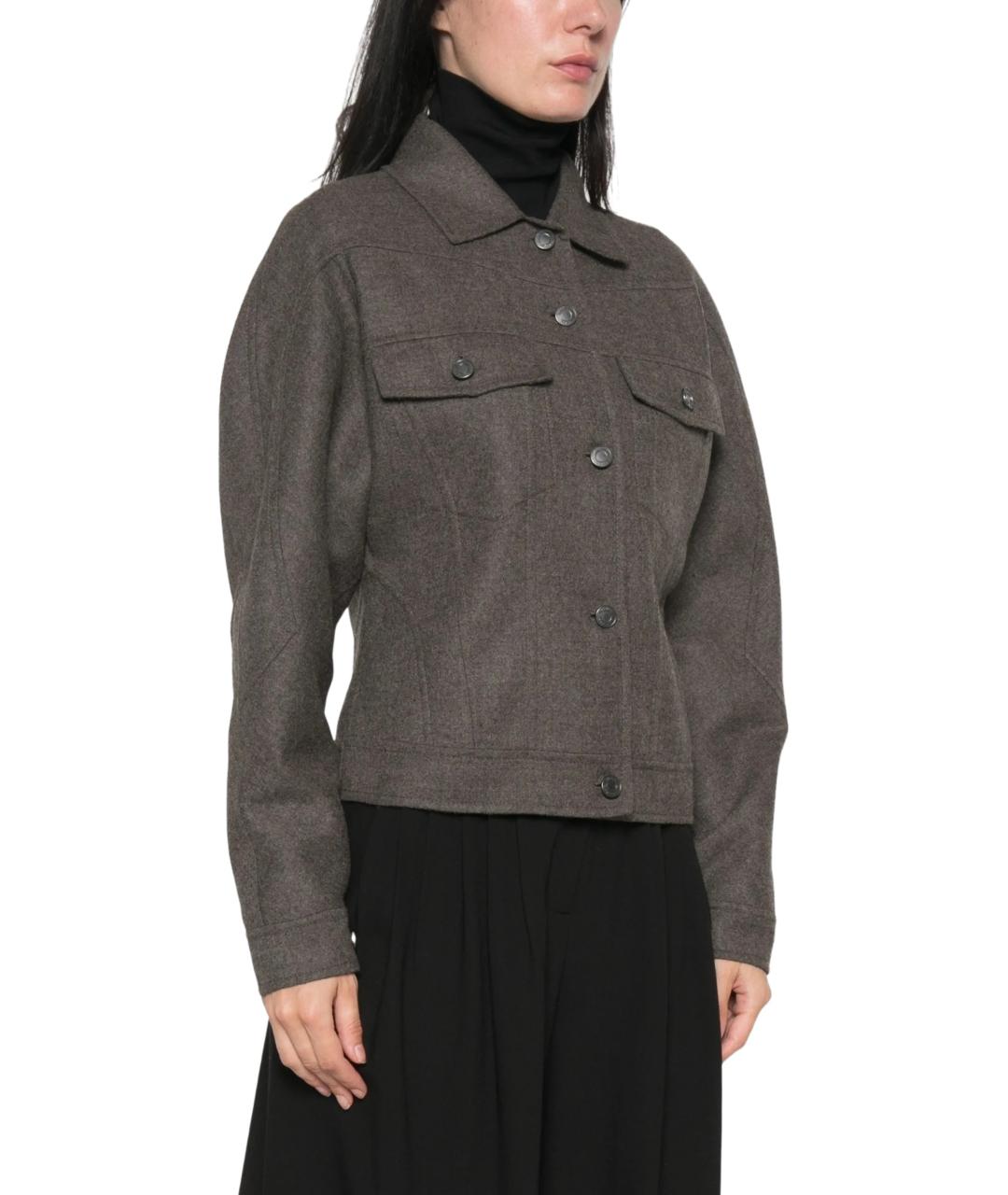 MAX MARA Коричневая шерстяная куртка, фото 2