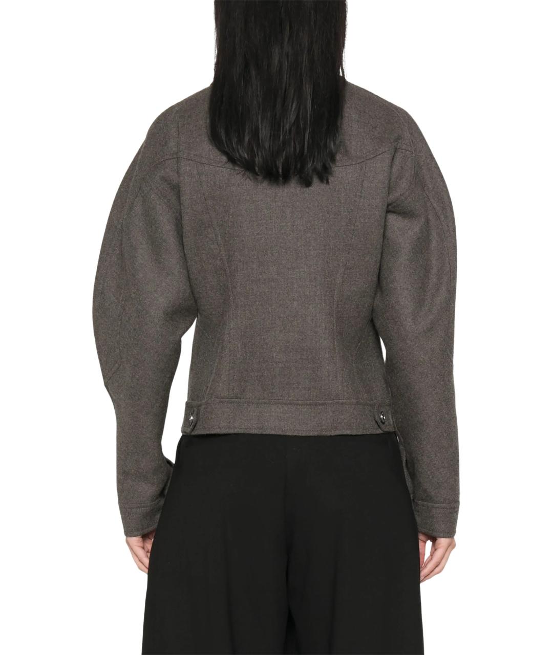 MAX MARA Коричневая шерстяная куртка, фото 3