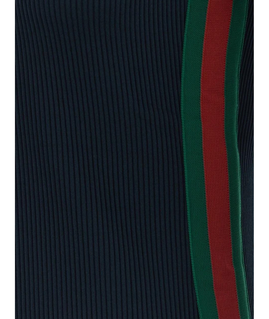 GUCCI Темно-синее хлопковое повседневное платье, фото 3