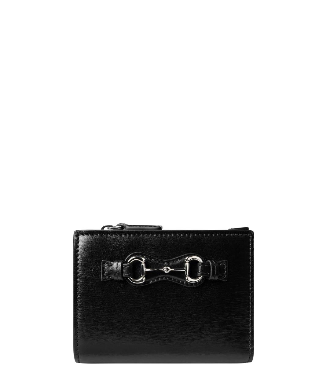 GUCCI Черный кожаный кошелек, фото 4