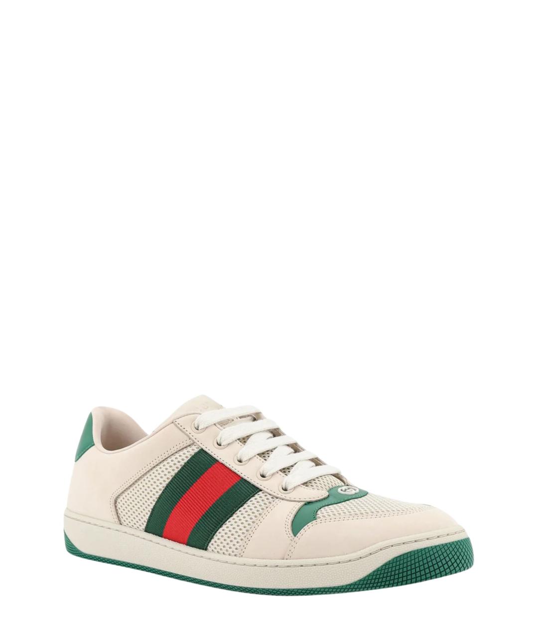 GUCCI Мульти текстильные низкие кроссовки / кеды, фото 2