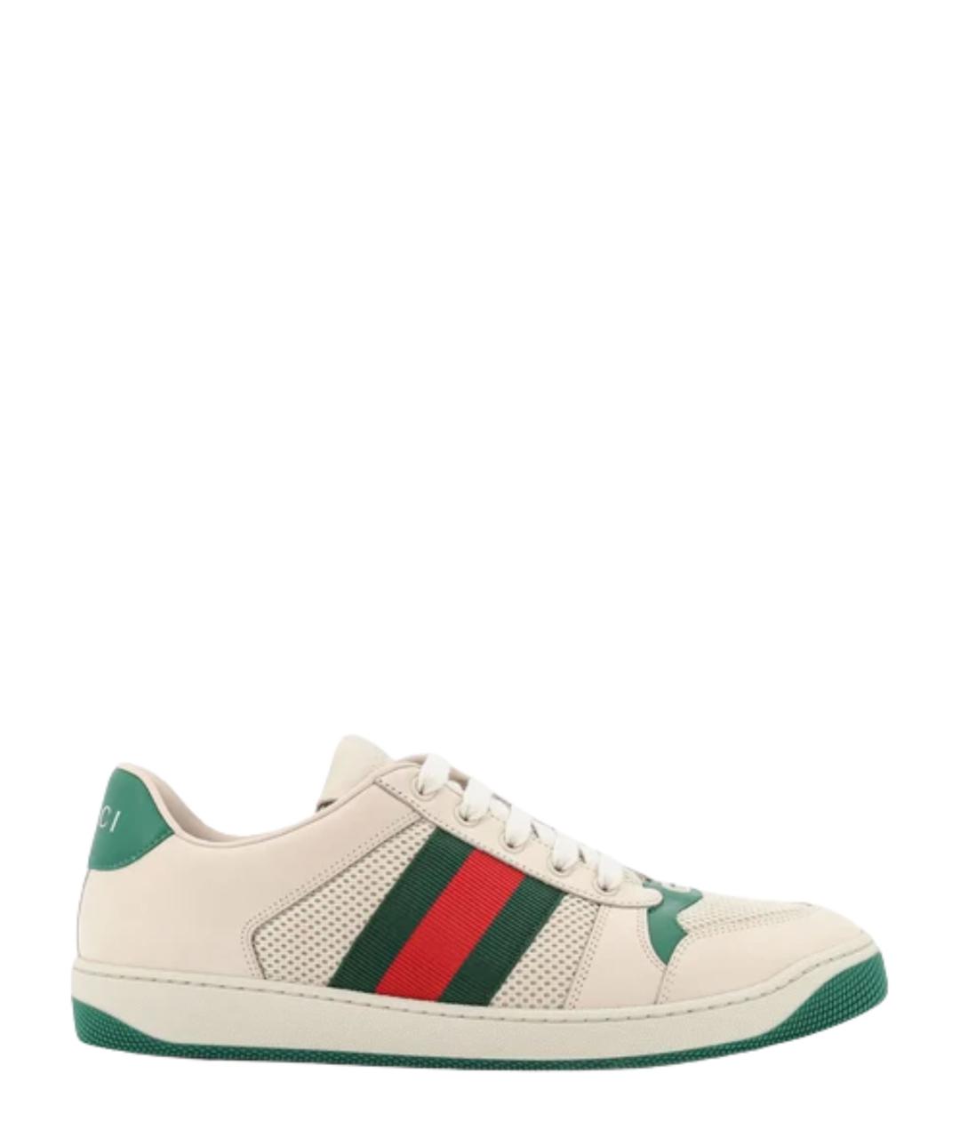 GUCCI Мульти текстильные низкие кроссовки / кеды, фото 6