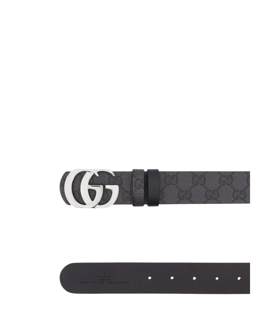 GUCCI Черный полиуретановый ремень, фото 2