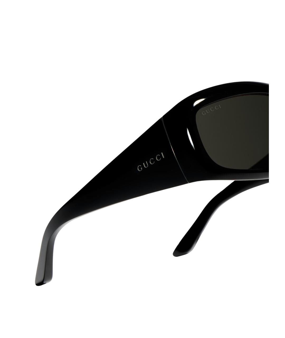 GUCCI Черные пластиковые солнцезащитные очки, фото 2