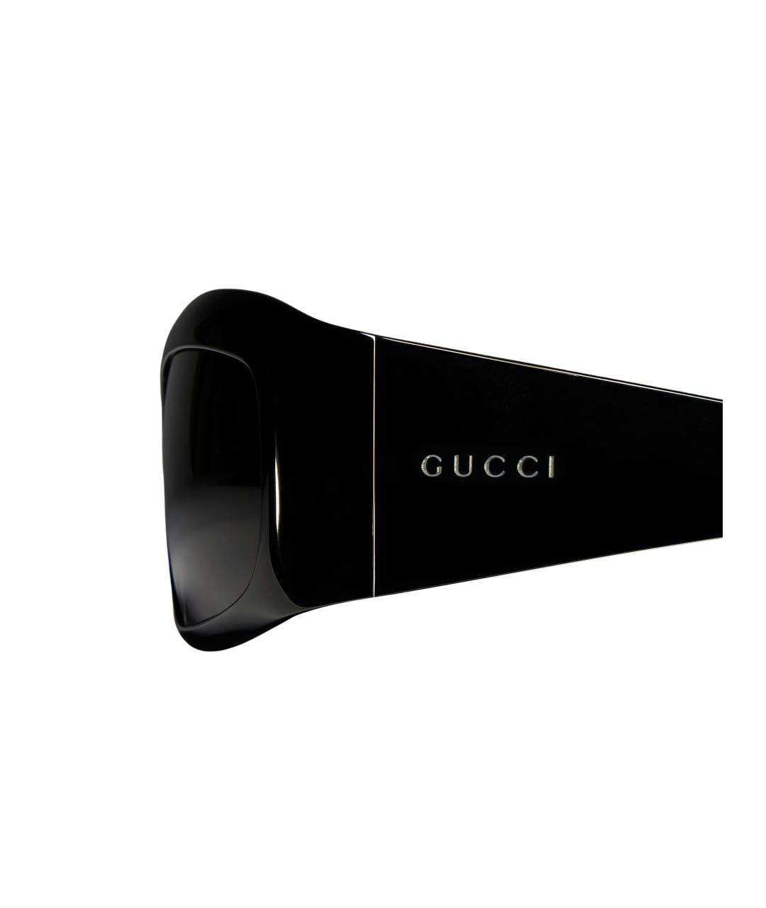 GUCCI Черные пластиковые солнцезащитные очки, фото 3
