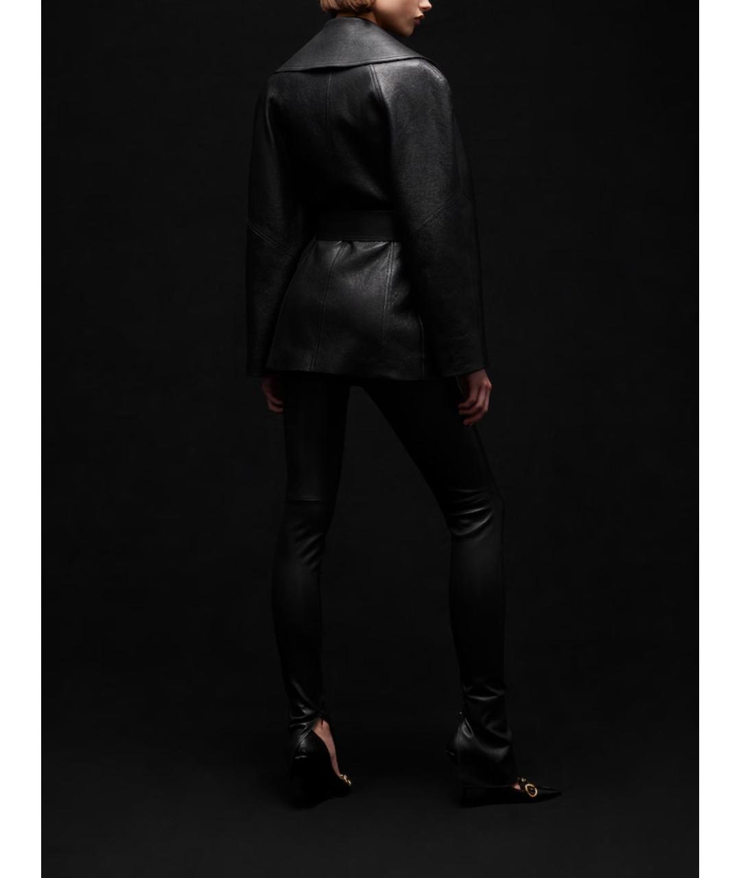 GUCCI Черная кожаная куртка, фото 3
