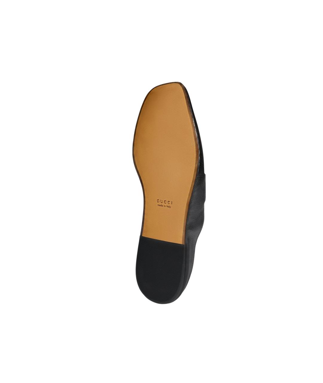 GUCCI Черные кожаные мюли, фото 4