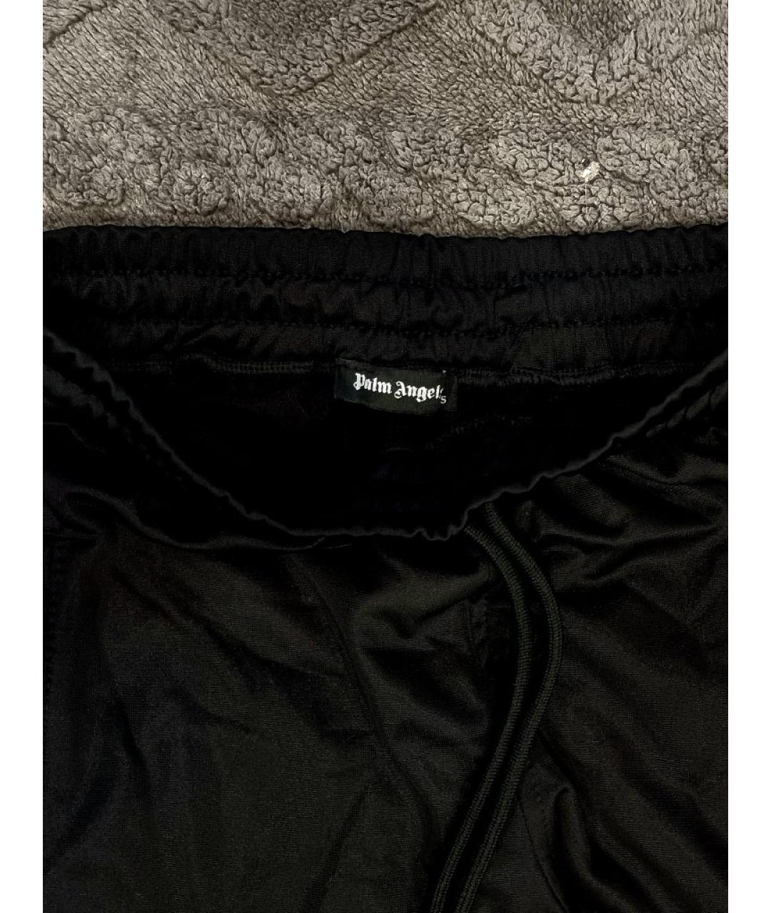 PALM ANGELS Черные хлопковые повседневные брюки, фото 3