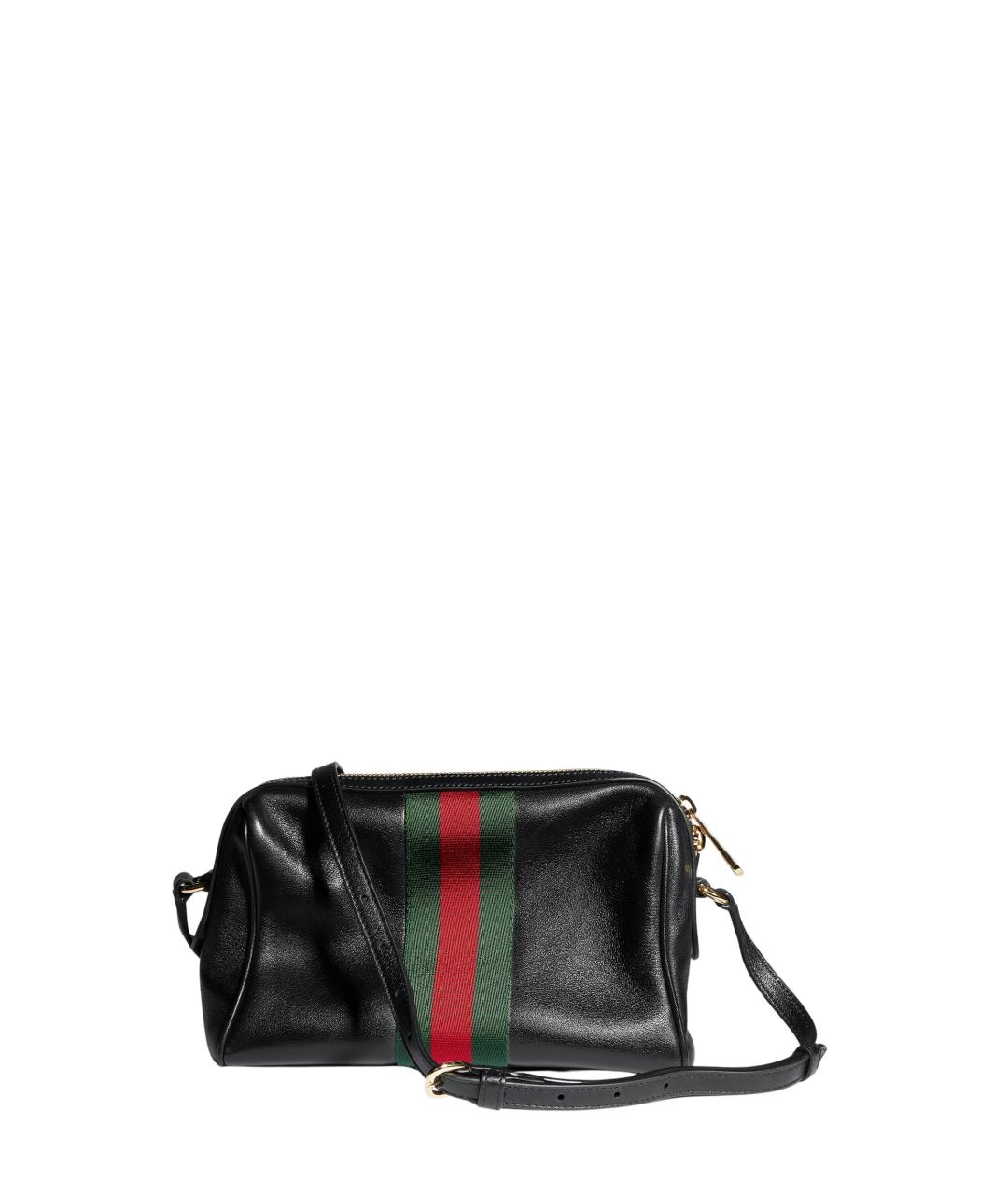 GUCCI Черная кожаная сумка через плечо, фото 3