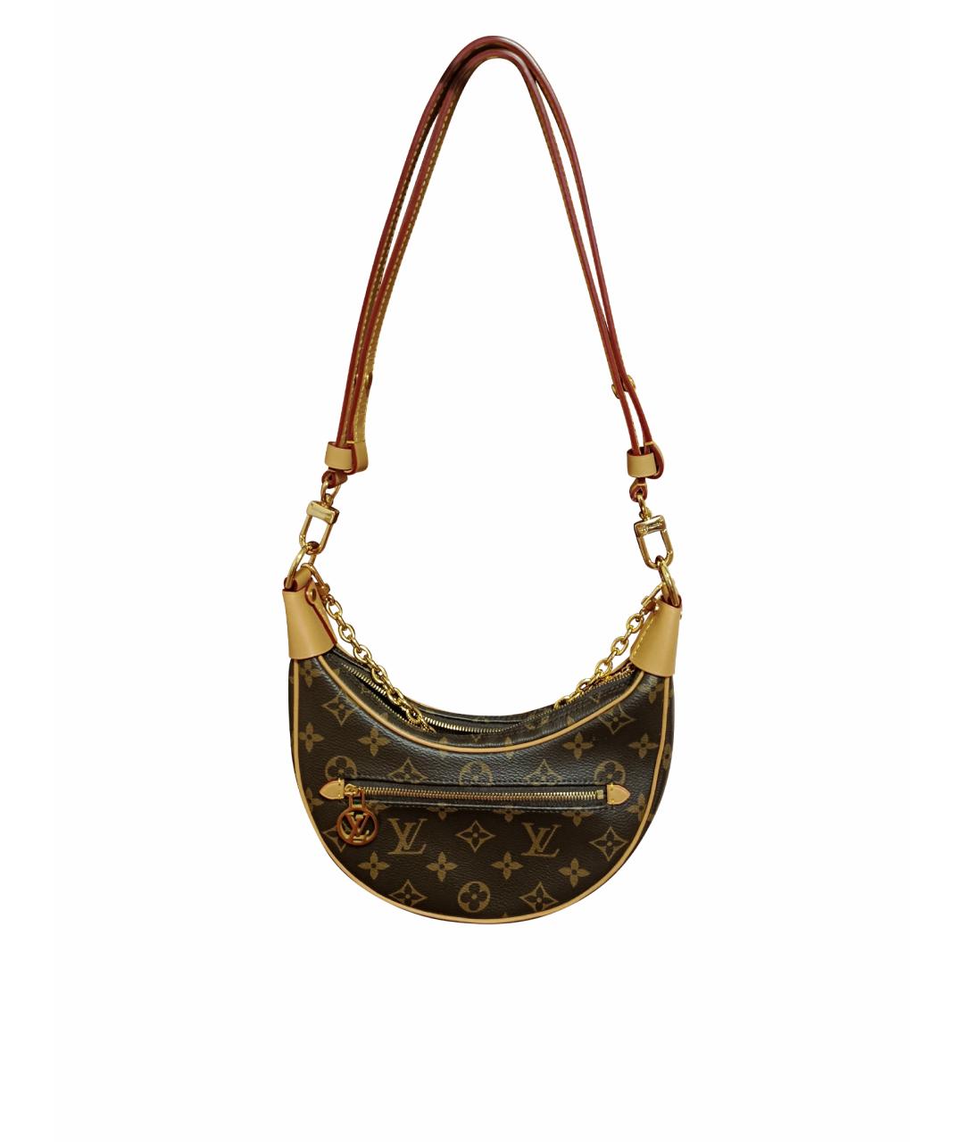 LOUIS VUITTON Коричневая сумка через плечо из канвы, фото 1