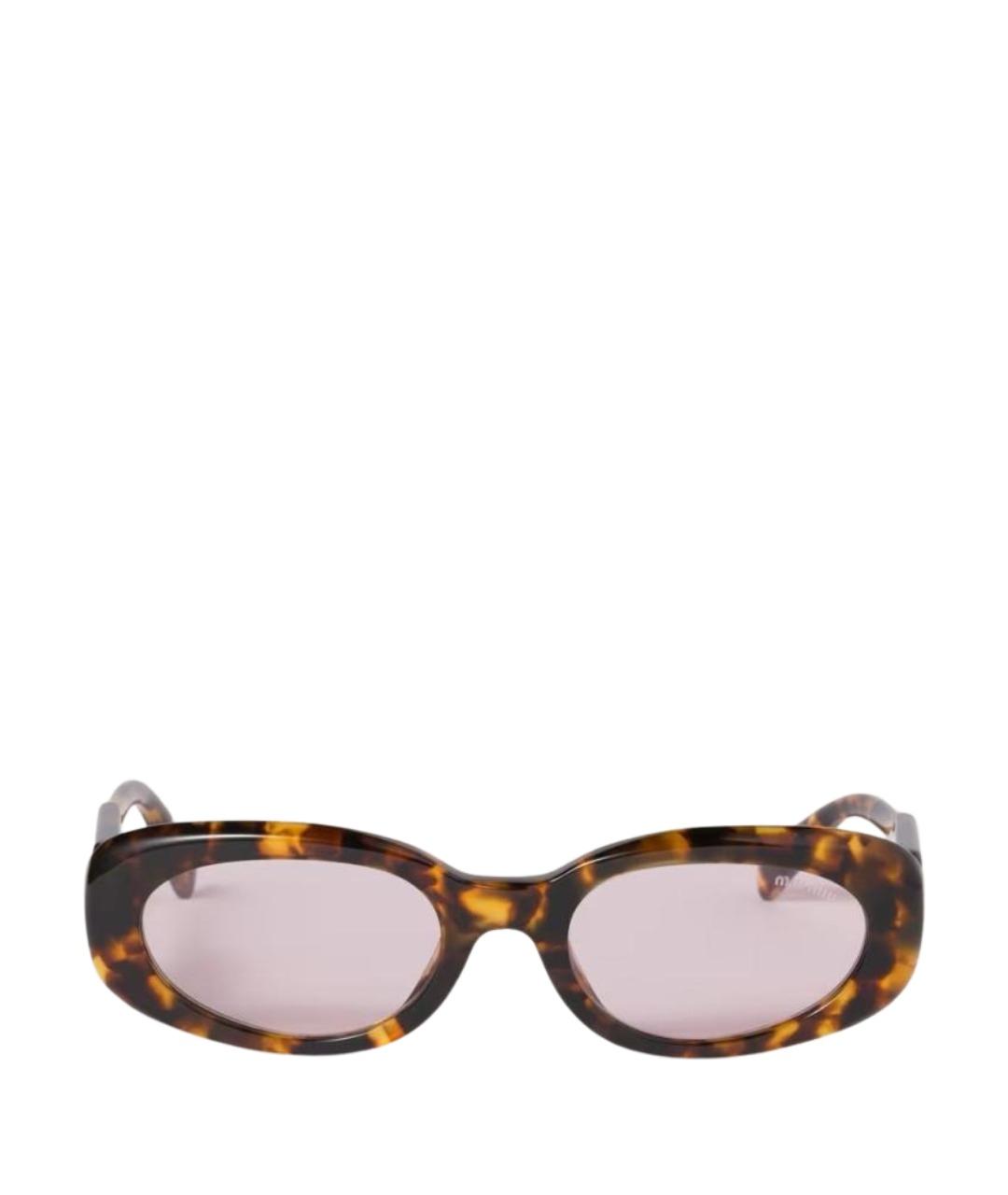 MIU MIU Коричневые солнцезащитные очки, фото 1