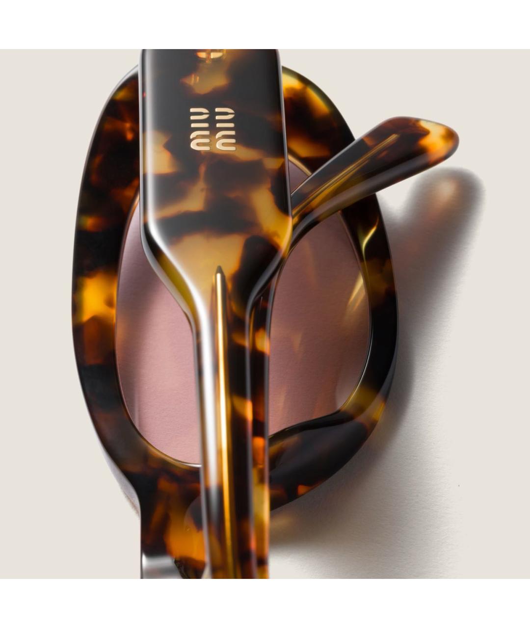 MIU MIU Коричневые солнцезащитные очки, фото 5
