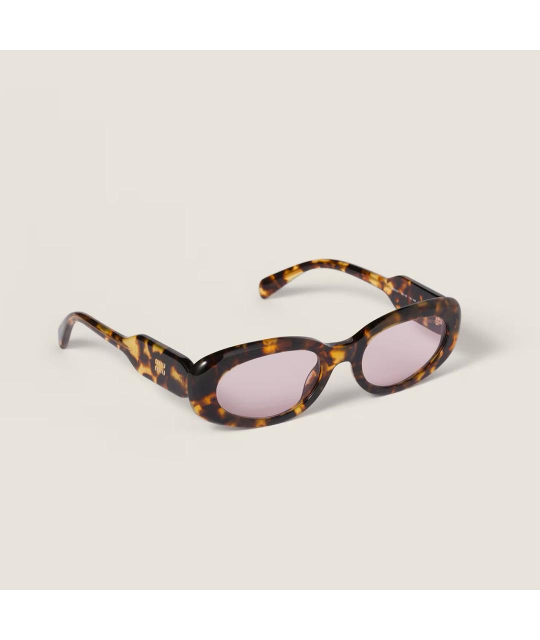 MIU MIU Коричневые солнцезащитные очки, фото 3