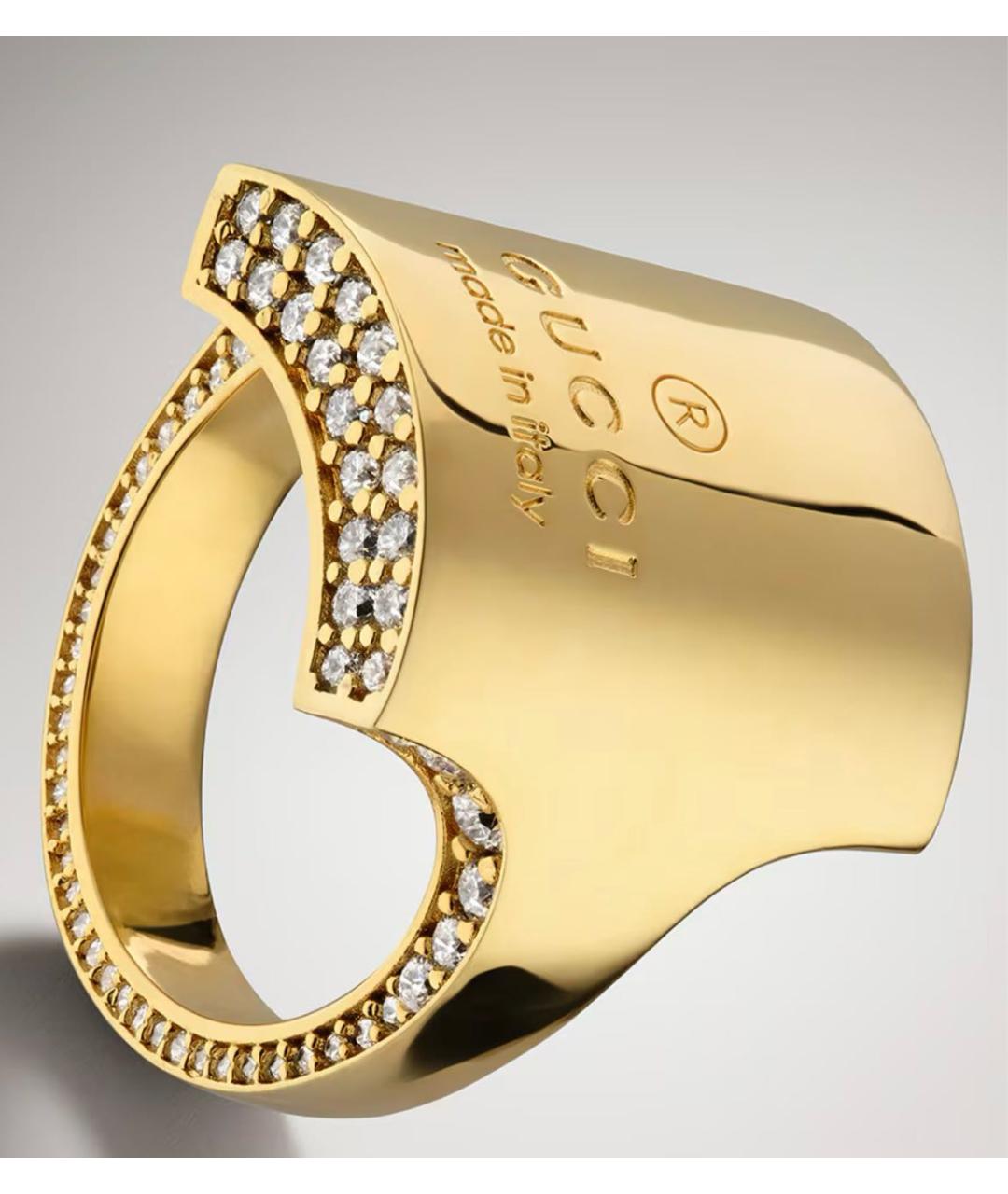 GUCCI Золотое латунное кольцо, фото 2