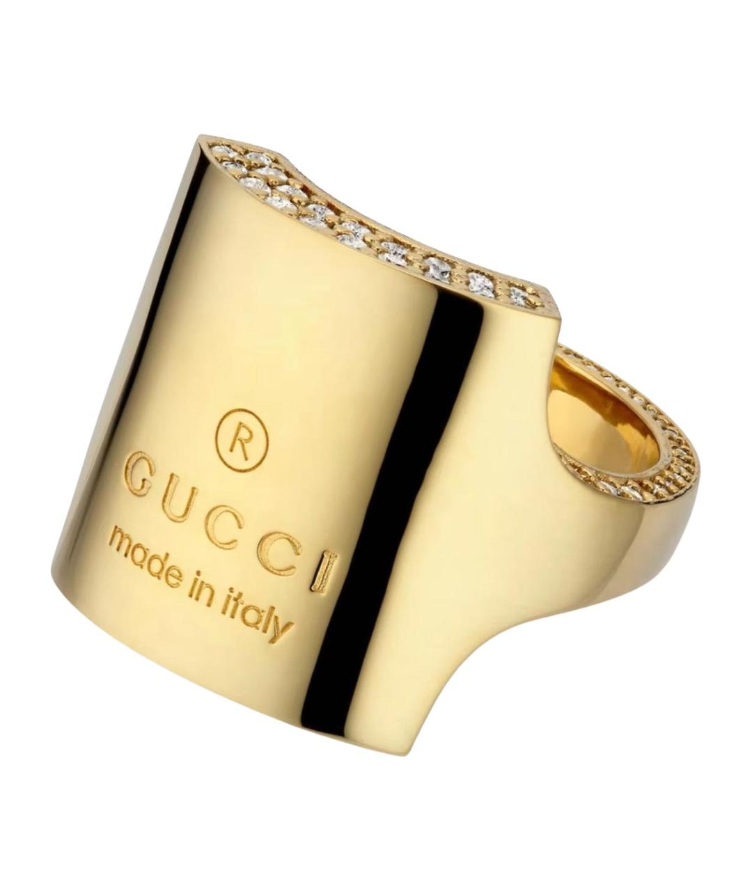 GUCCI Золотое латунное кольцо, фото 1