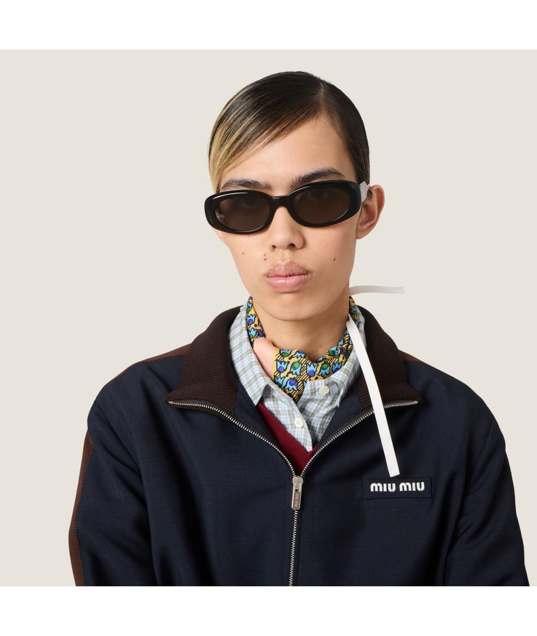 MIU MIU Черные солнцезащитные очки, фото 2