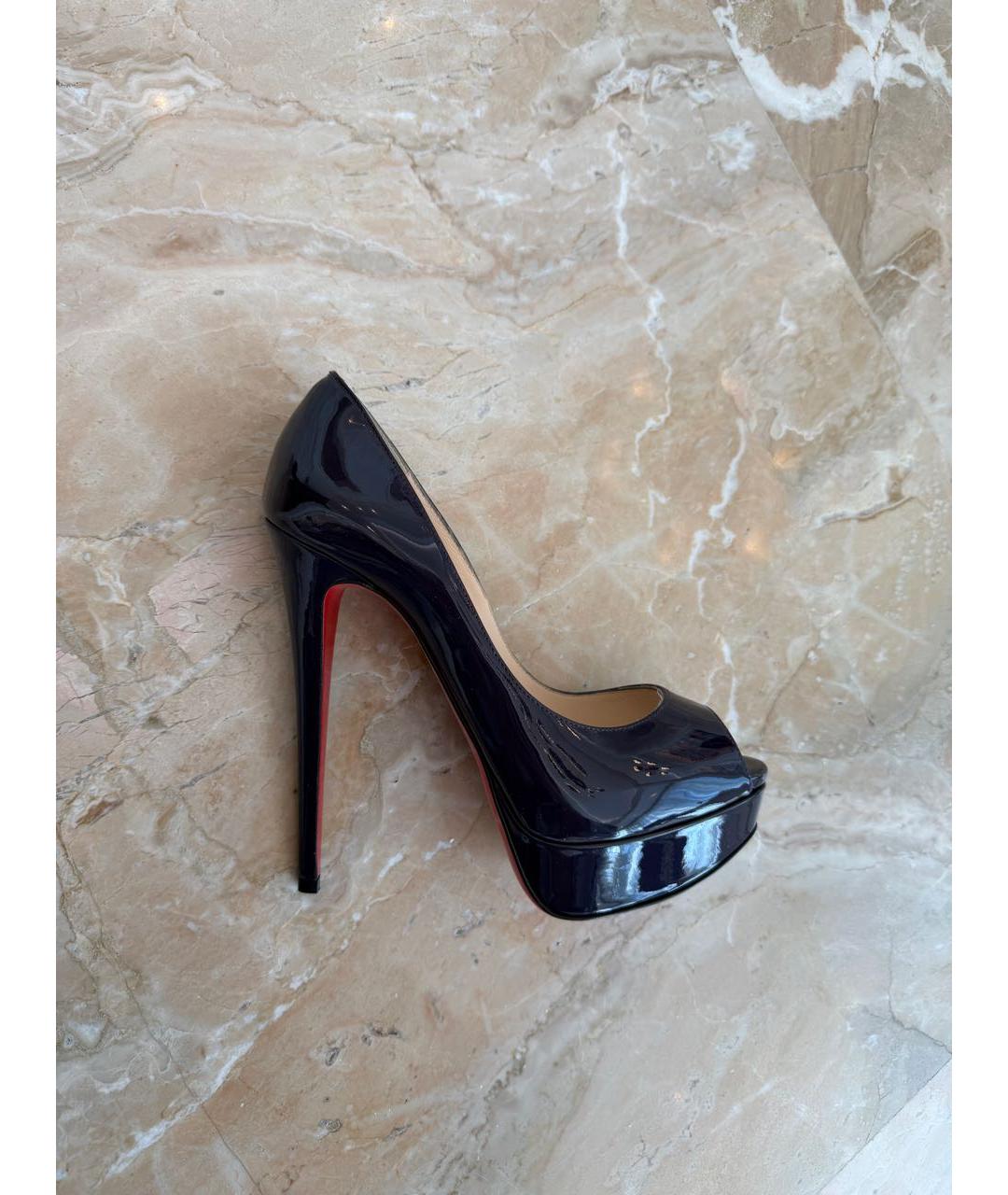 CHRISTIAN LOUBOUTIN Фиолетовые туфли из лакированной кожи, фото 8