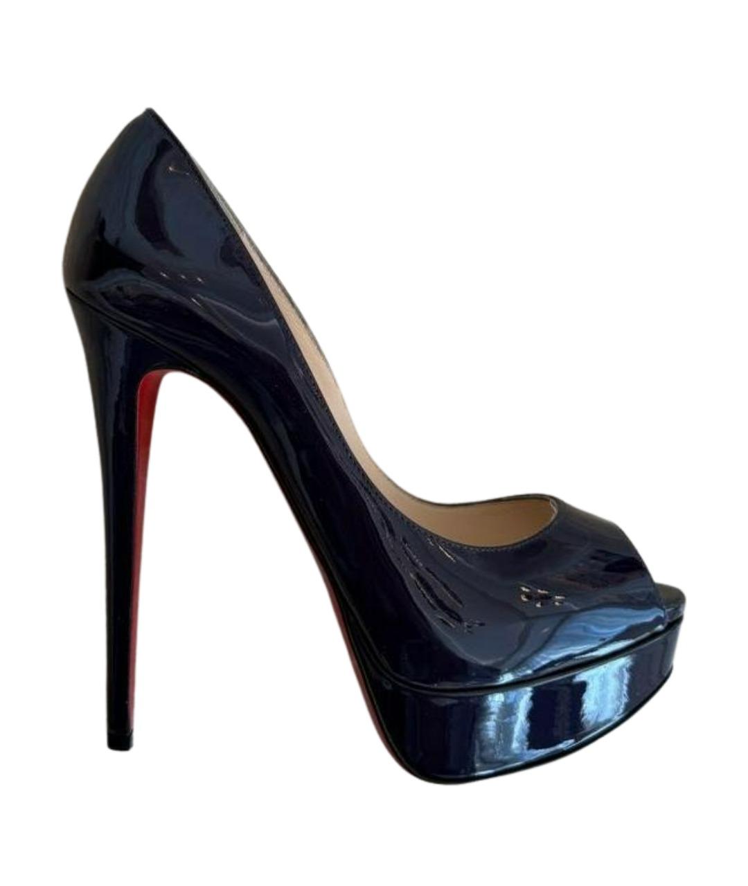 CHRISTIAN LOUBOUTIN Фиолетовые туфли из лакированной кожи, фото 1