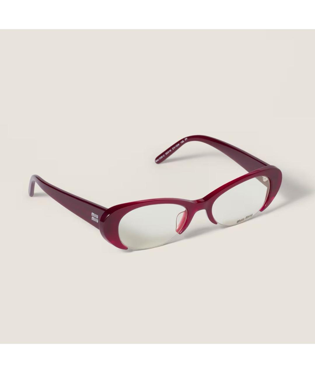MIU MIU Бордовые солнцезащитные очки, фото 2