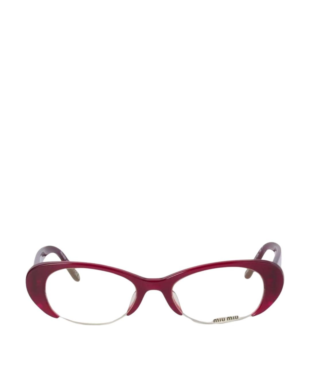 MIU MIU Бордовые солнцезащитные очки, фото 1