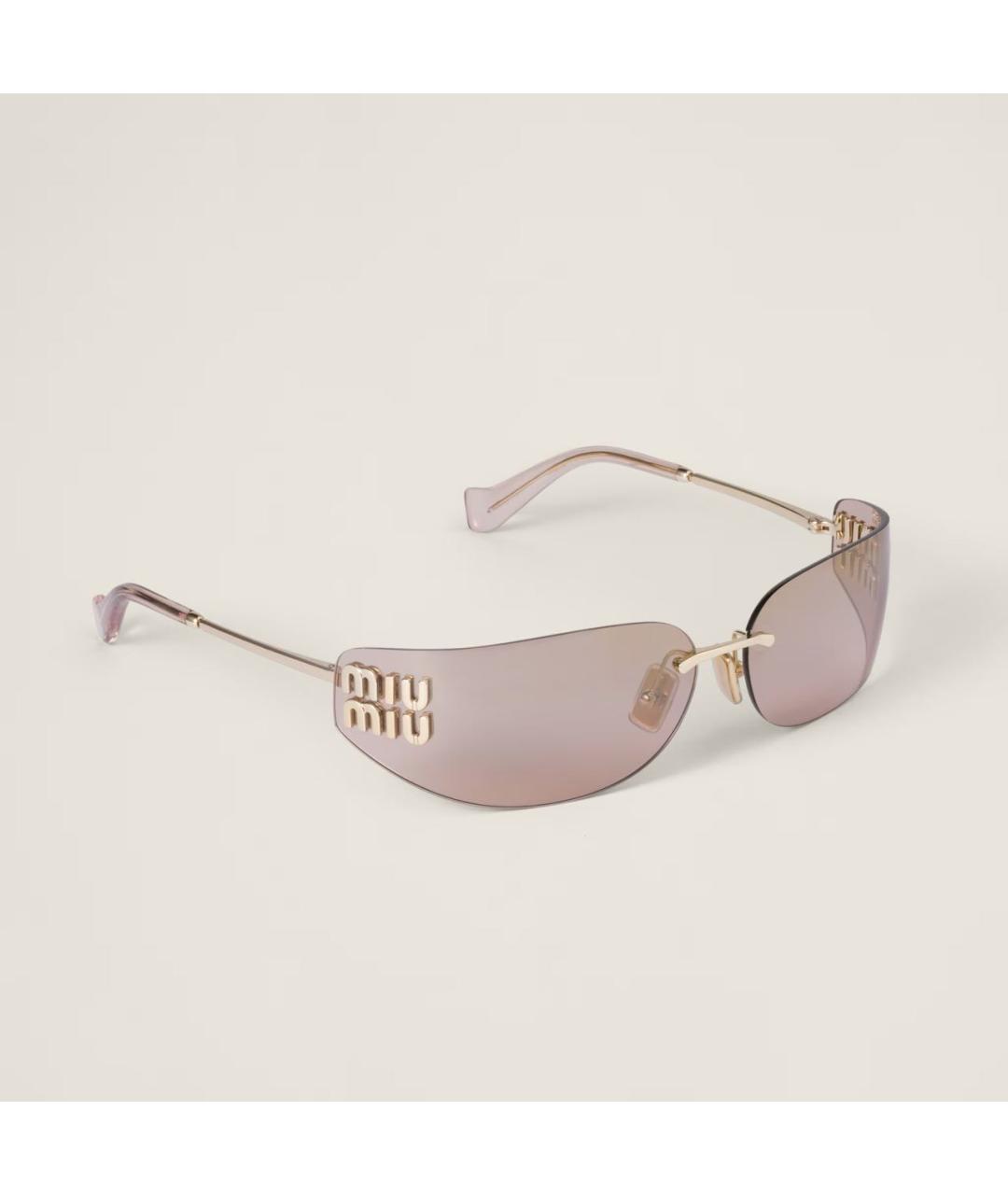 MIU MIU Бежевые солнцезащитные очки, фото 3