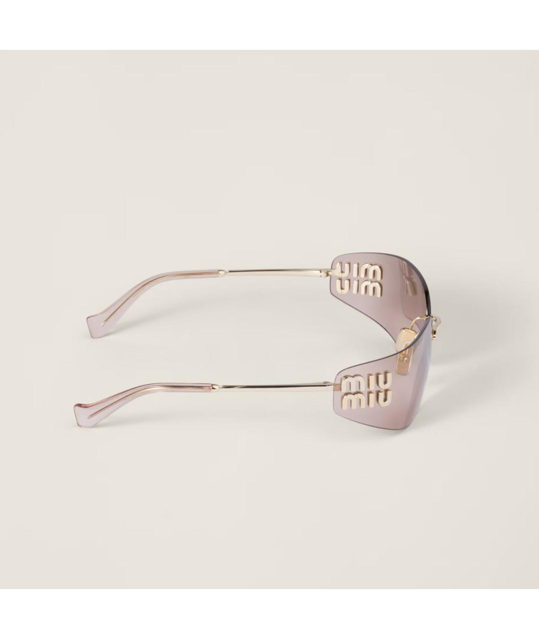 MIU MIU Бежевые солнцезащитные очки, фото 4